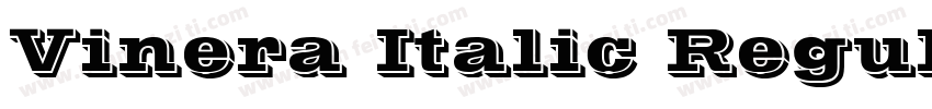 Vinera Italic Regular字体转换
